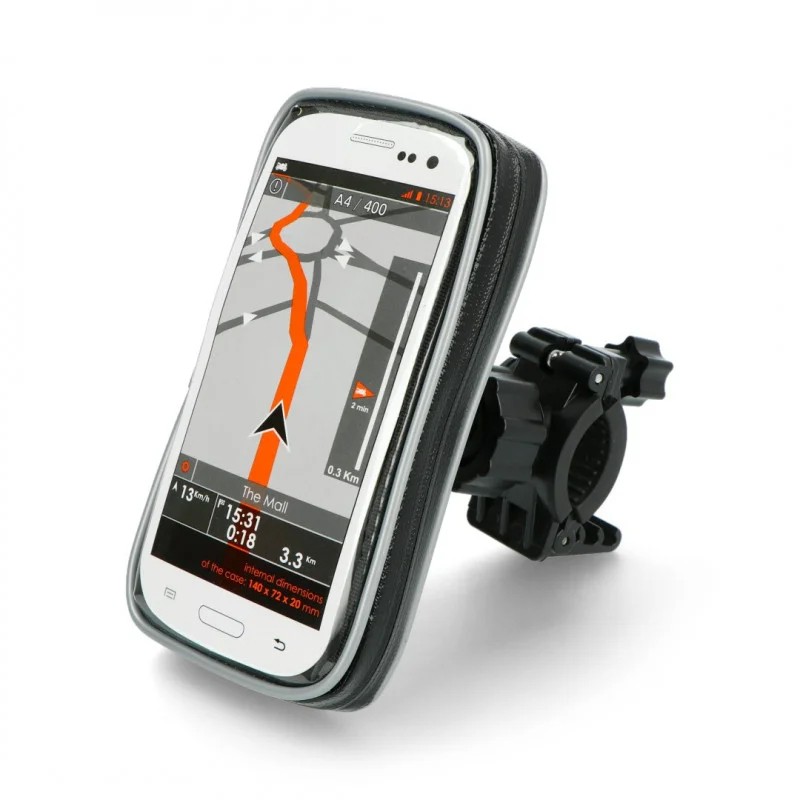 Βάση Στήριξης Ποδηλάτου με Αδιάβροχη Θήκη moto eXtreme για Smartphone έως 6″ Περιστρεφόμενη και με Έξοδο για Καλώδιο 7080