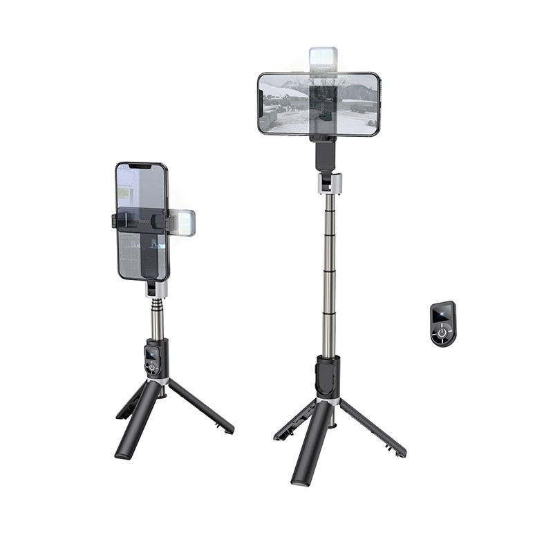 Βάση Στήριξης και Selfie Stick Hoco K16 για Συσκευές 4.7″-6.5″ 55mAh, Μήκος 800mm, Μαύρο