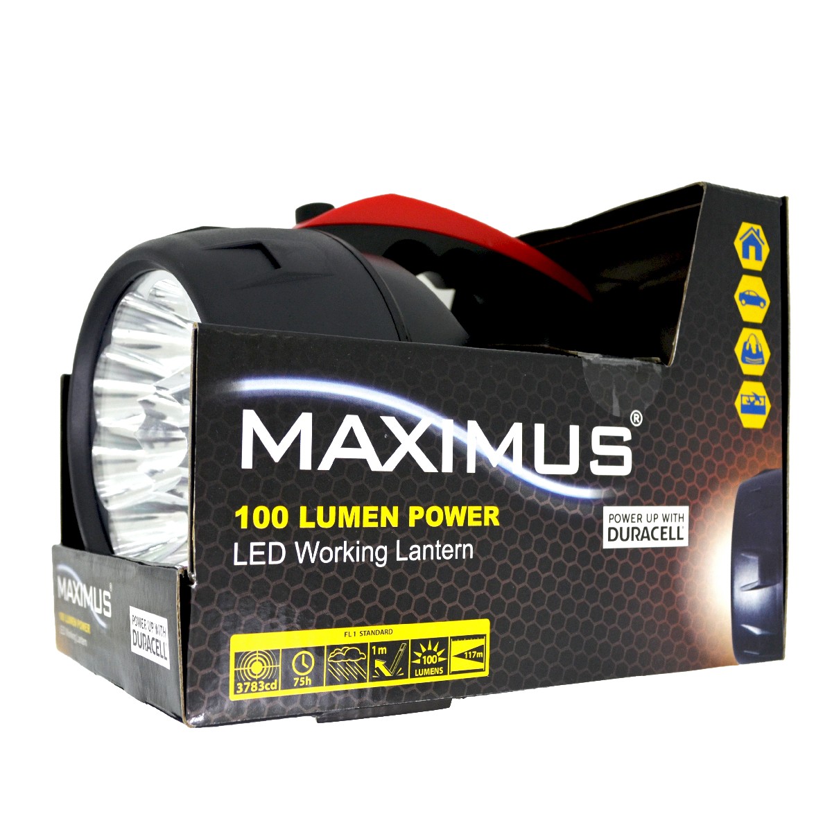 Φακός Εργασίας  Maximus 10x Super Clear Led 100 Lumens Απόσταση 117m Μαύρος