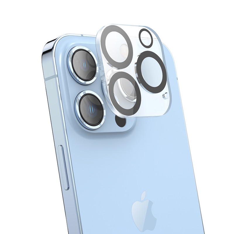 Προστασία Κάμερας Hoco 3D Metal G13 για Apple iPhone 14 Pro/ 14 Pro Max Μαύρο Σετ 25τμχ