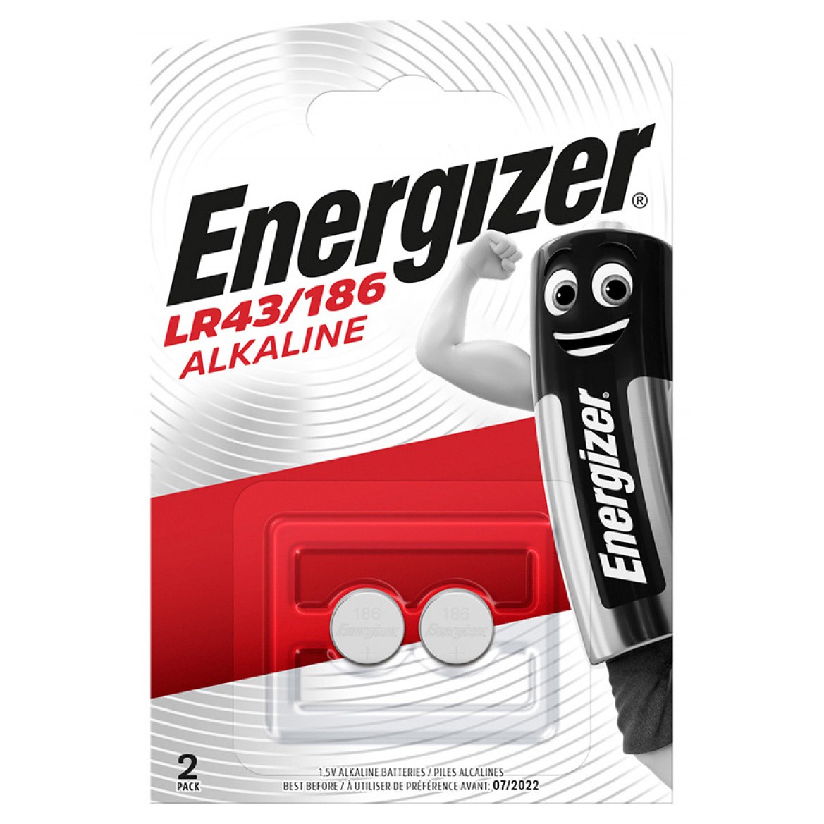 Buttoncell Energizer LR43/186 Τεμ. 2