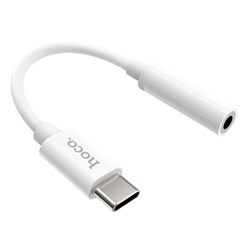 Αντάπτορας  Hoco LS30 USB-C σε 3.5 mm Θηλυκό Λευκό