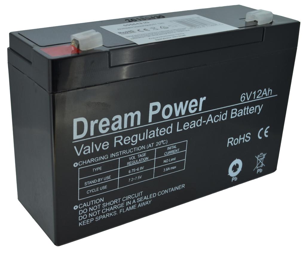 Μπαταρία για UPS Dream Power (6V 12 Ah) 1,7 kg 151mm x 50mm x 93mm