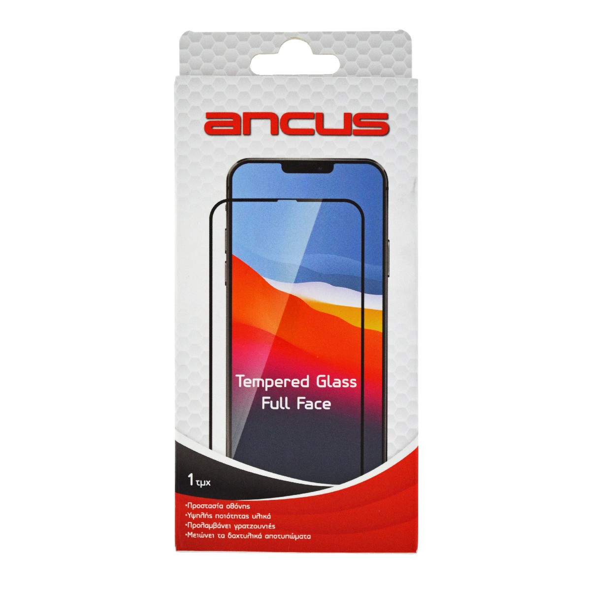 Tempered Glass Ancus Full Face Premium Series 9H Full Glue για Samsung S21 G990F G991B με Πλαίσιο