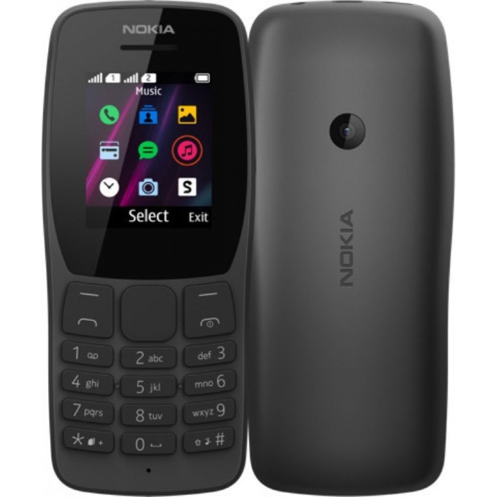 Nokia 110 (2019) 4th Edition Dual Sim 1.77″ Μαύρο GR