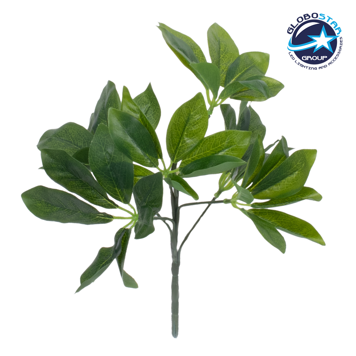 GloboStar® SCHEFFLERA 78222 Τεχνητό Φυτό Σεφλέρα – Μπουκέτο Διακοσμητικών Φυτών – Κλαδιών με Φύλλωμα Πράσινο Υ30cm