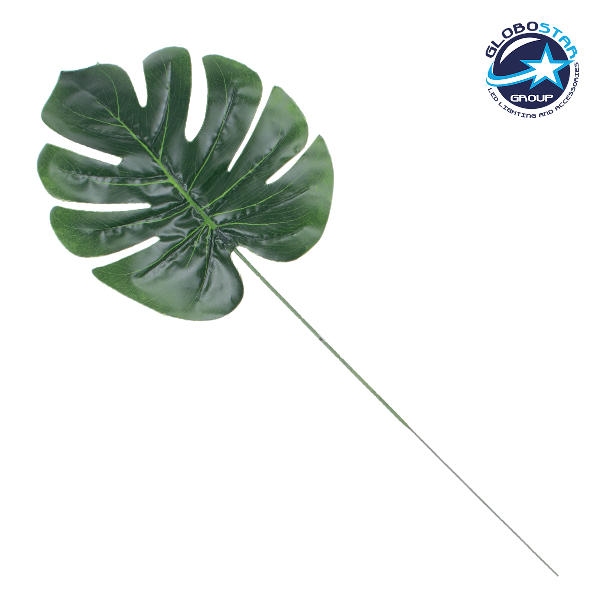 GloboStar® MONSTERA BIG 78238 Τεχνητό Φυτό Μονστέρα Μεγάλη – Μπουκέτο Διακοσμητικών Φυτών – Κλαδιών με Φύλλωμα Πράσινο Υ68cm