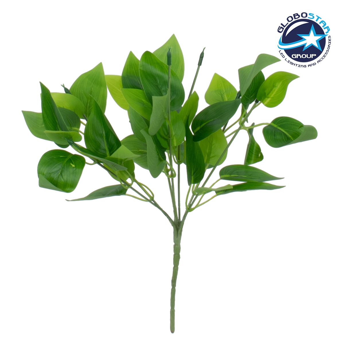 GloboStar® WATER PLANTAIN 78284 Τεχνητό Φυτό Άλισμα – Μπουκέτο Διακοσμητικών Φυτών – Κλαδιών με Φύλλωμα Πράσινο Υ30cm