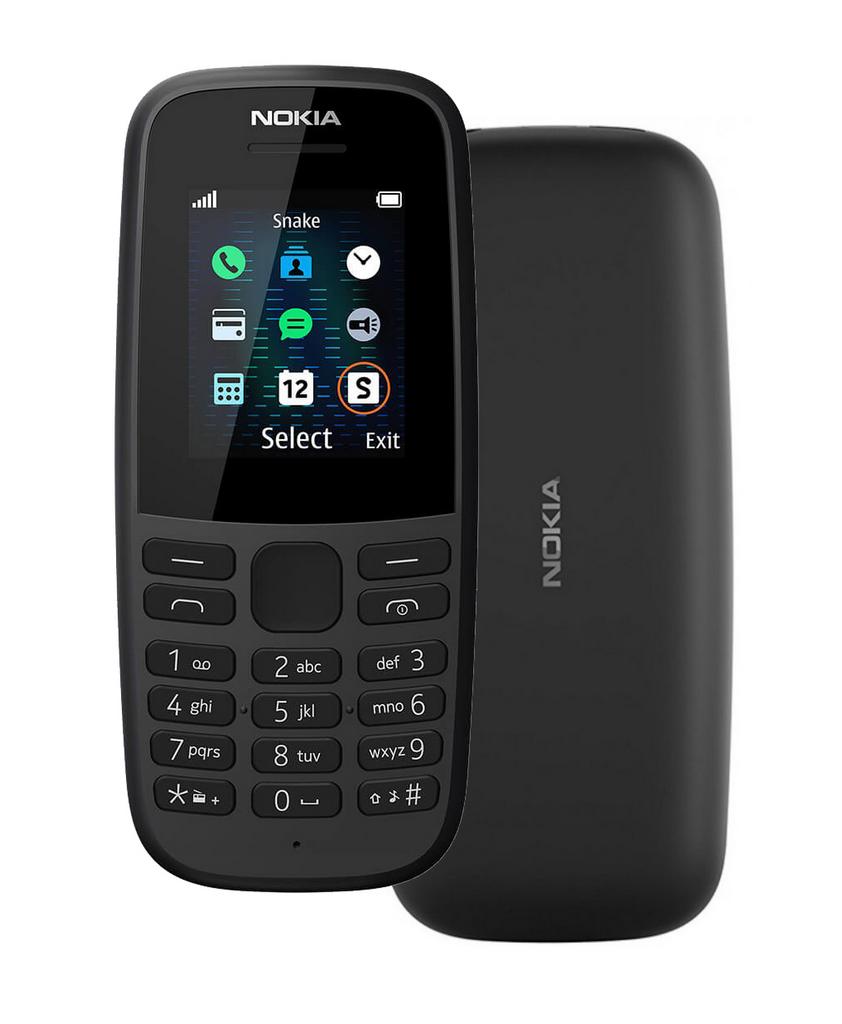Nokia 105 (2019) 4th Edition Dual Sim 1.77″ Μαύρο GR