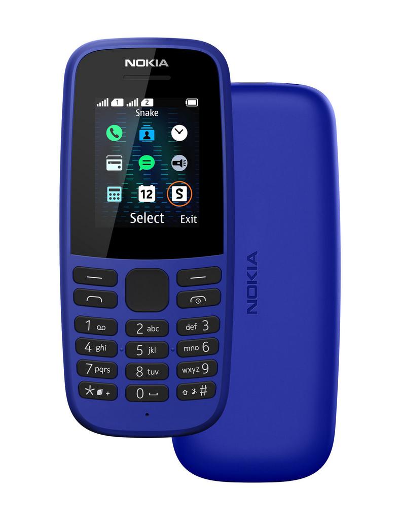 Nokia 105 (2019) 4th Edition Dual Sim 1.77″ Μπλε GR