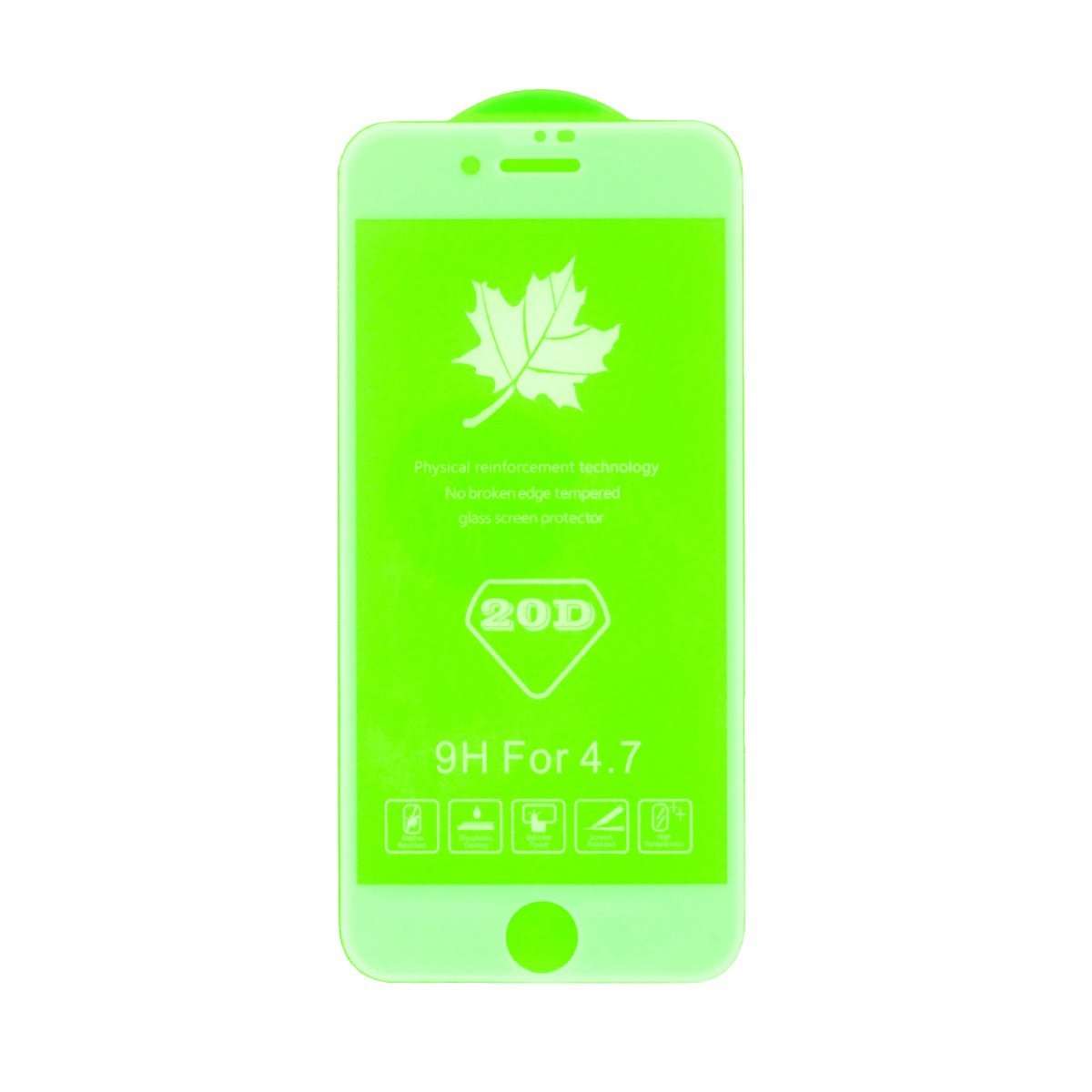 Tempered Glass Ancus Full Face 20D Premium Series 9H Full Glue για Apple iPhone 7 / 8 / SE (2020) Λευκό