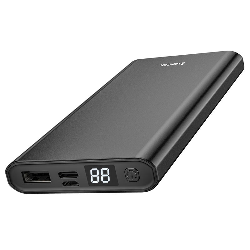 Power Bank Hoco J68 Resourceful 10000mAh USB 2A με LED Ψηφιακές Ενδείξεις Μαύρο
