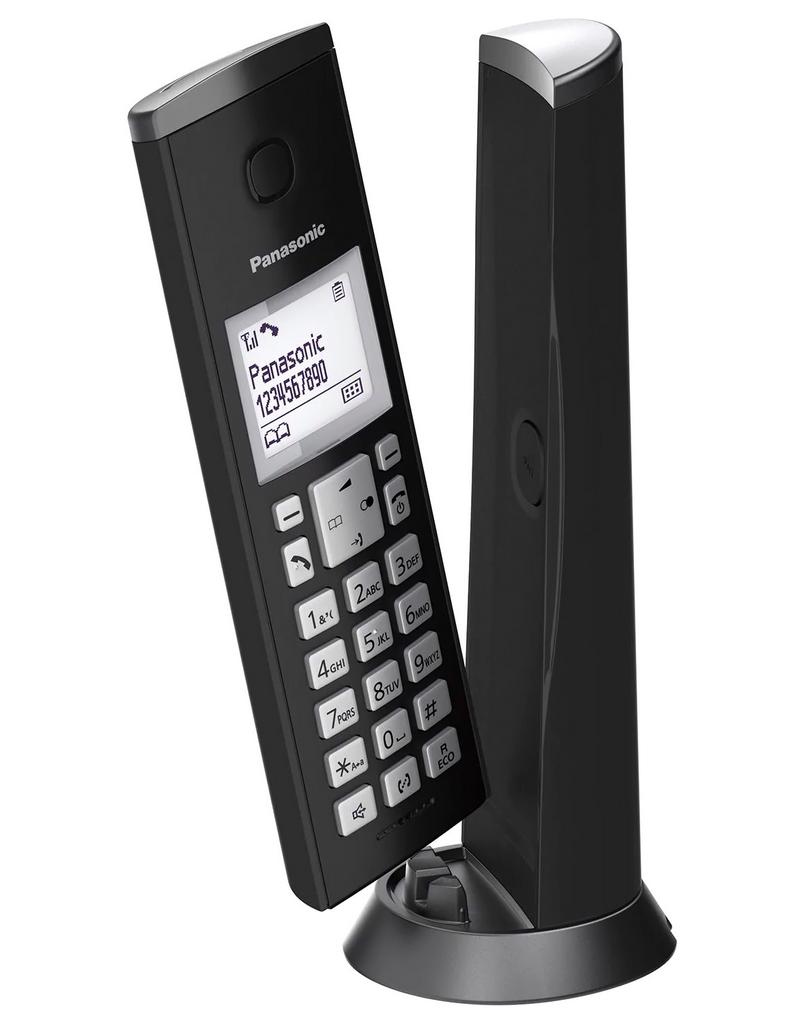 Refurbished (Εκθεσιακό) Ασύρματο Ψηφιακό Τηλέφωνο Panasonic KX-TGK210GRB Μαύρο
