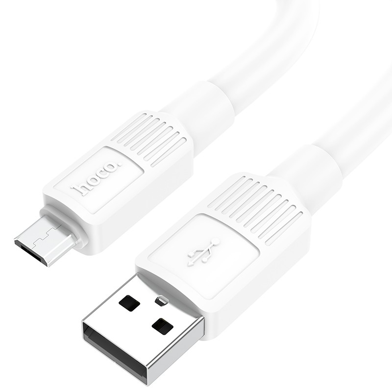Καλώδιο σύνδεσης Hoco X84 Solid USB σε Micro USB 2.4A Λευκό 1m Υψηλής Αντοχής