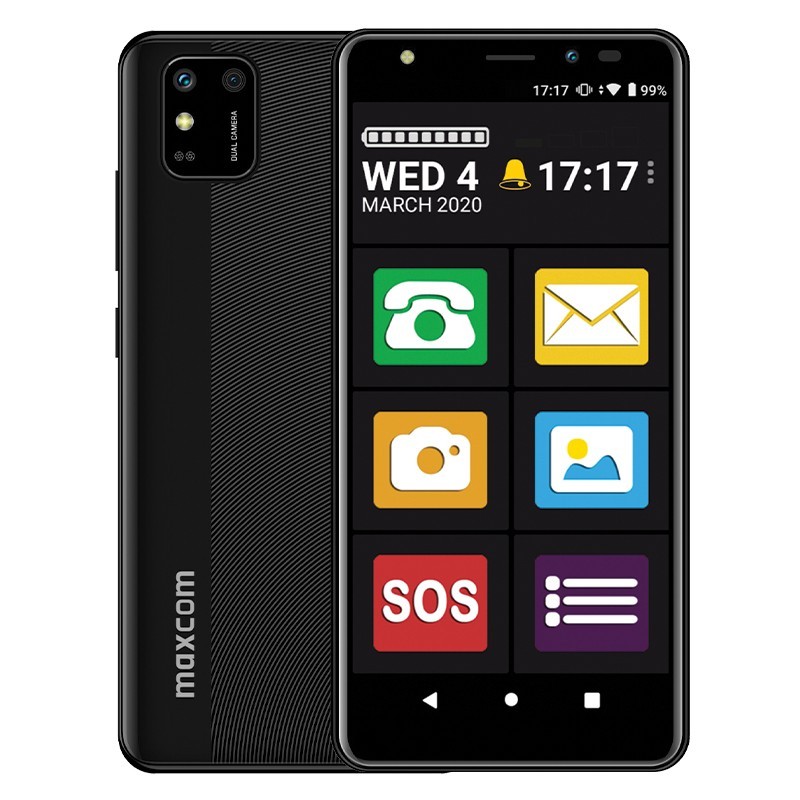 Maxcom MS554 Smartphone for Seniors με Friendly Screen (Dual Sim) LTE 5.5″ Android 11 2GB/32GB Μαύρο