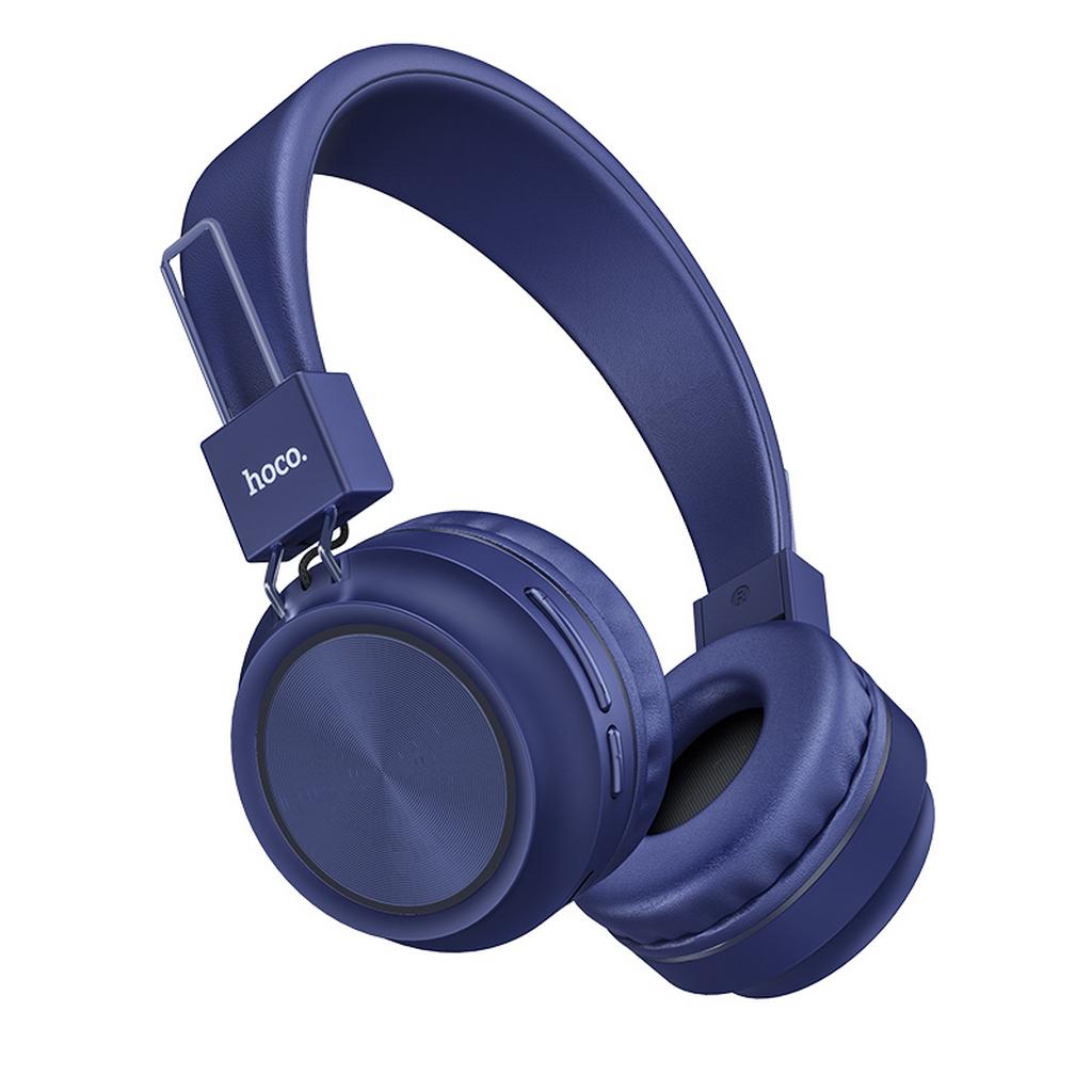 Wireless Ακουστικά Stereo Hoco W25 Promise Μπλε με μικρόφωνο
