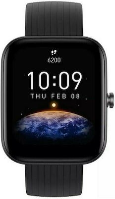 Smartwatch Amazfit Bip 3 Pro 5ATM 1.69″ BT 5.0 TFT Screen Anti-Fingerprint 280mAh Μαύρο