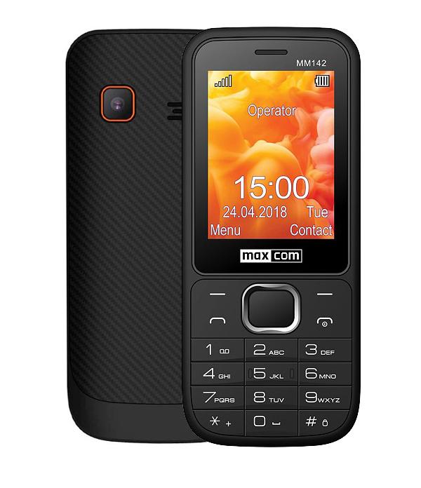Maxcom MM142 (Dual Sim) 2.4″ με Κάμερα, Bluetooth, Φακό, Ανοιχτή Ακρόαση και Ραδιόφωνο Μαύρο