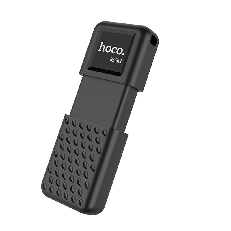 Flash Drive Hoco UD6 Intelligent 16GB USB 2.0 Zinc Alloy Μαύρο
