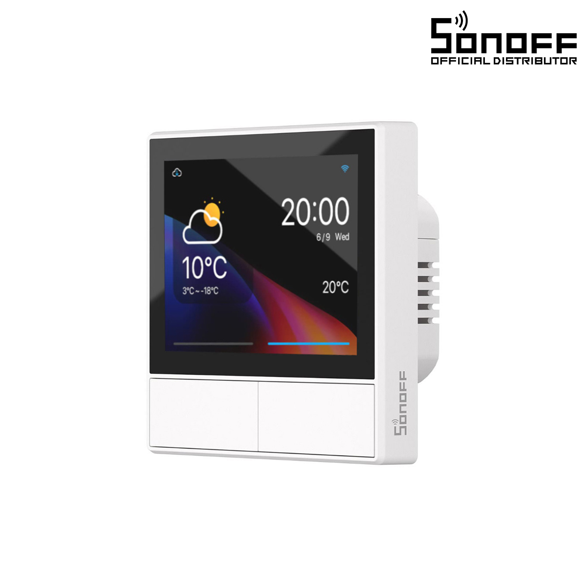 GloboStar® 80096 SONOFF NSPanel-EUW – Wi-Fi Smart Scene Wall Switch (86/EU Type) – Integrated HMI Touch Panel –  Smart Controller & Gateway for All Smart Devises