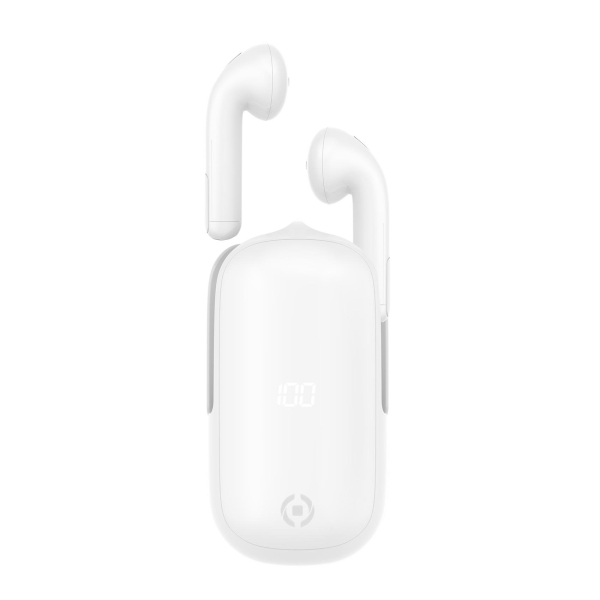 CELLY BLUETOOTH TWS STEREO DROP SLIDE white