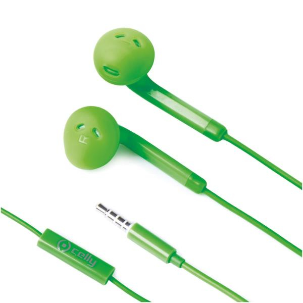 CELLY COLOR STEREO HANDSFREE green