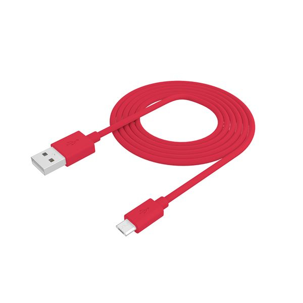 CELLY DATA CABLE MICRO USB 2.4A 1m red