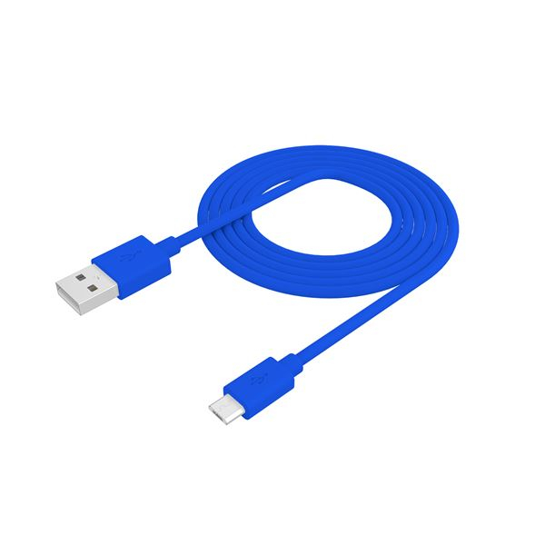 CELLY DATA CABLE MICRO USB 2.4A 1m blue