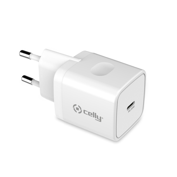 CELLY TRAVEL CHARGER PD 20W TYPE C white