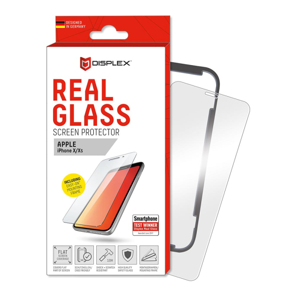 DISPLEX REAL GLASS 2D IPHONE X / XS / 11 PRO WITH APPLICATOR