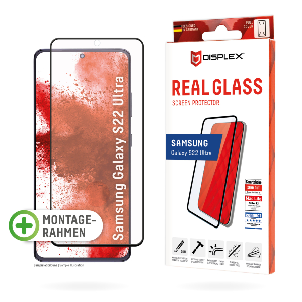 DISPLEX REAL GLASS 3D SAMSUNG S22 ULTRA black