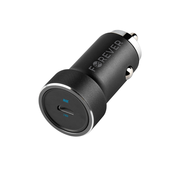 FOREVER CAR CHARGER CC-06 PD QC 20W black