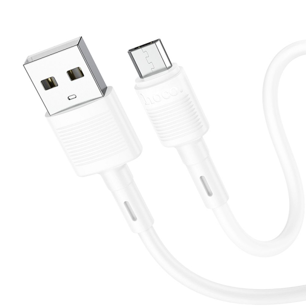 HOCO USB TO MICRO USB DATA CABLE 1m 2,4A X83 white