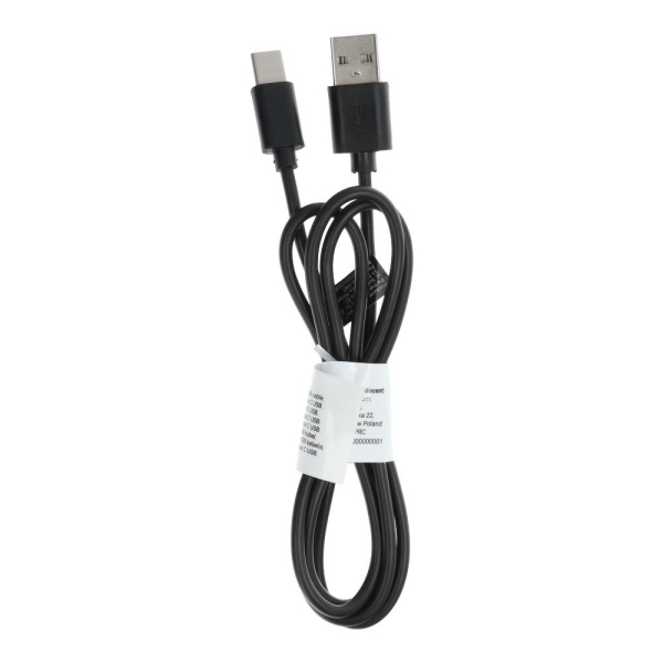 iS USB TO TYPE C DATA CABLE 1m black long connector BULK