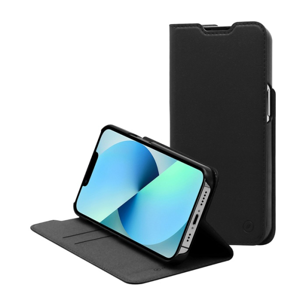 MUVIT FOR CHANGE RECYCLETEC FOLIO STAND BOOK IPHONE 13 black