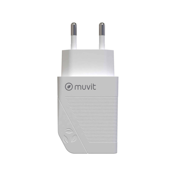 MUVIT FOR CHANGE TRAVEL CHARGER 2.4A 12W white