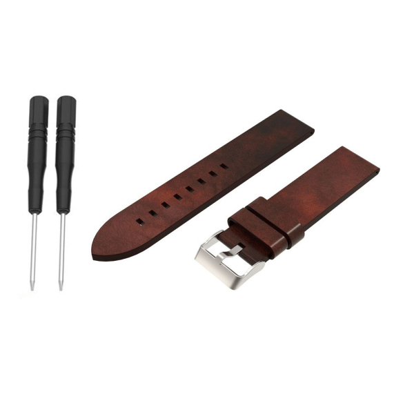 SENSO FOR GARMIN FENIX 5S / 5S PLUS REPLACEMENT LEATHER BAND brown