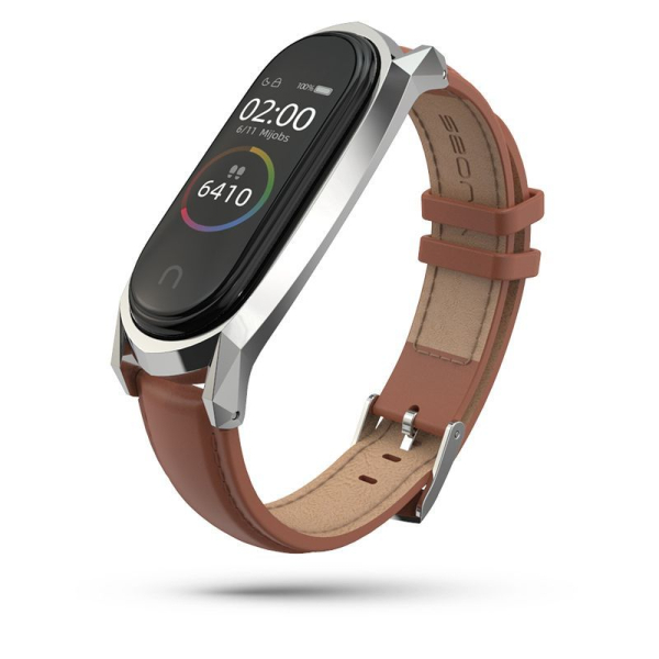 TECH-PROTECT REPLACMENT BAND HERMS FOR XIAOMI MI SMART BAND 5 / 6 / 6 NFC brown