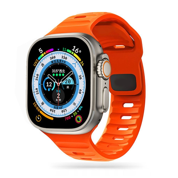 TECH-PROTECT REPLACMENT BAND ICON LINE FOR APPLE WATCH 4 / 5 / 6 / 7 / SE (38 / 40 / 41 MM) orange