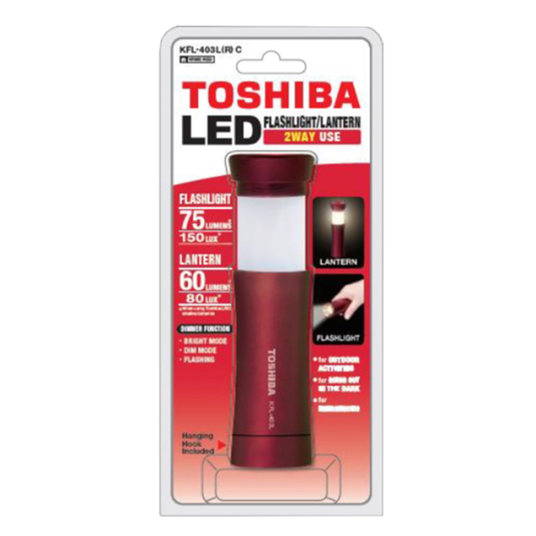 TOSHIBA 2-way LED TORCH KFL-403L(R) C BP red φακος