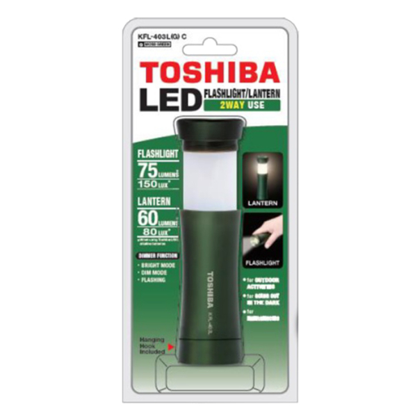 TOSHIBA 2-way LED TORCH KFL-403L(G) C BP green φακος