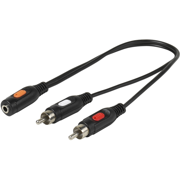 VIVANCO AUDIO ADAPTER CABLE Y 3.5mm Socket TO 2x 3.5mm Plug 0.2m