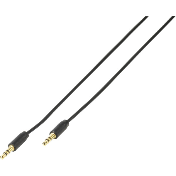 VIVANCO AUDIO CABLE 3.5mm plug – 3.5mm 1.5m plug black