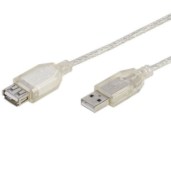 VIVANCO BULK EXTENTION USB A to USB A 1.8m transparent