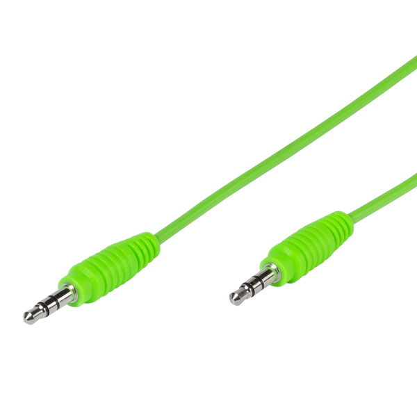 VIVANCO CABLE 3.5mm JACK TO 3.5mm JACK 1m green