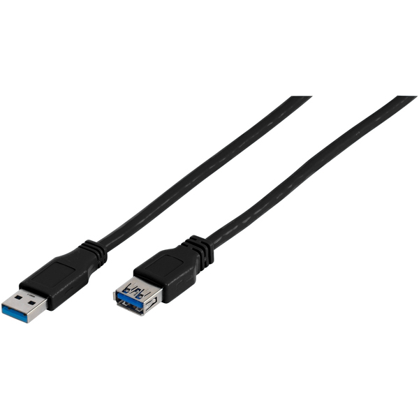 VIVANCO EXTENTION USB 3.1 A PLUG to USB A SOCKET  3m black