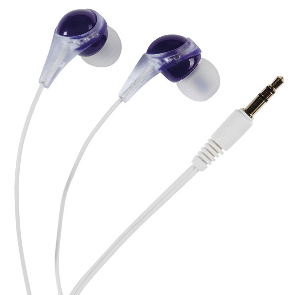 VIVANCO FUSION EARPHONES 1.2m white purple