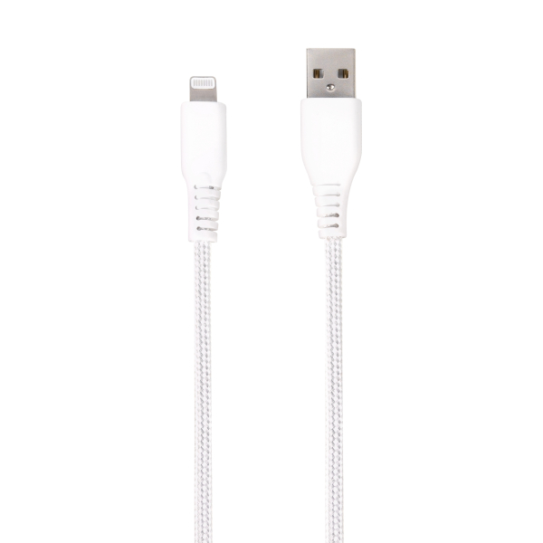 VIVANCO LONGLIFE MFI DATA CABLE USB TO LIGHTNING 15W 1.5m white