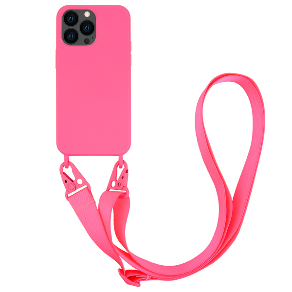 VIVANCO NECKLACE COVER IPHONE 13 PRO MAX pink backcover