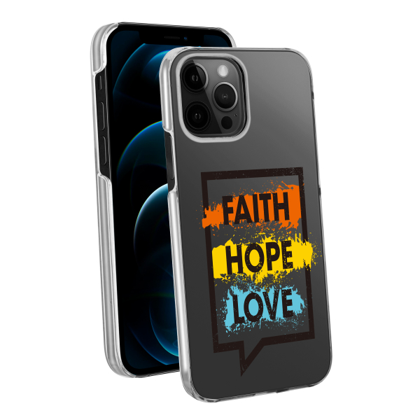 VIVANCO SPECIAL EDITION FAITH HOPE LOVE COVER IPHONE 12 / 12 PRO backcover